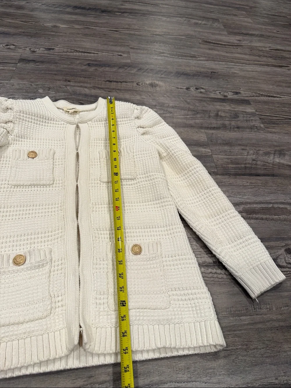 L'AGENCE Marina Textured Cardigan - Size Medium